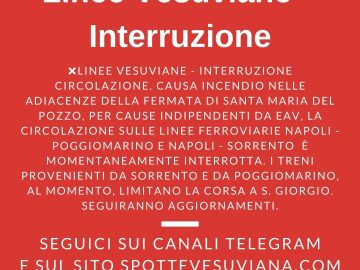 Linee vesuviane interruzione